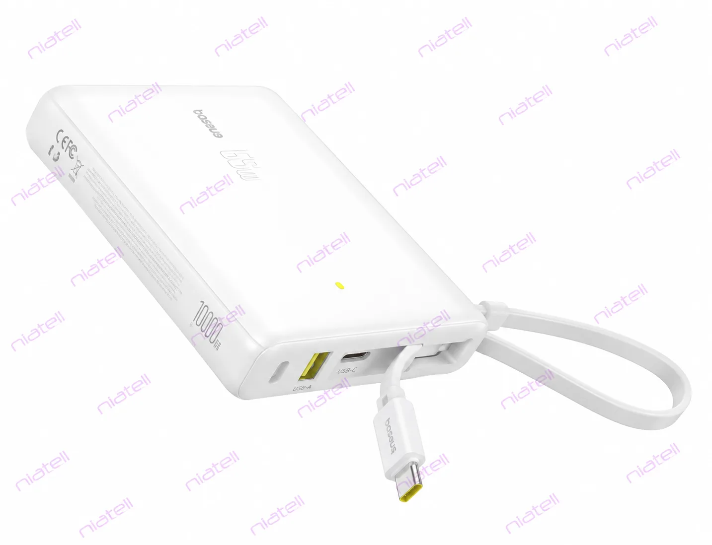 پاور بانک بیسوس مدل WPicoGo Digital Display 10000mAh 45w White