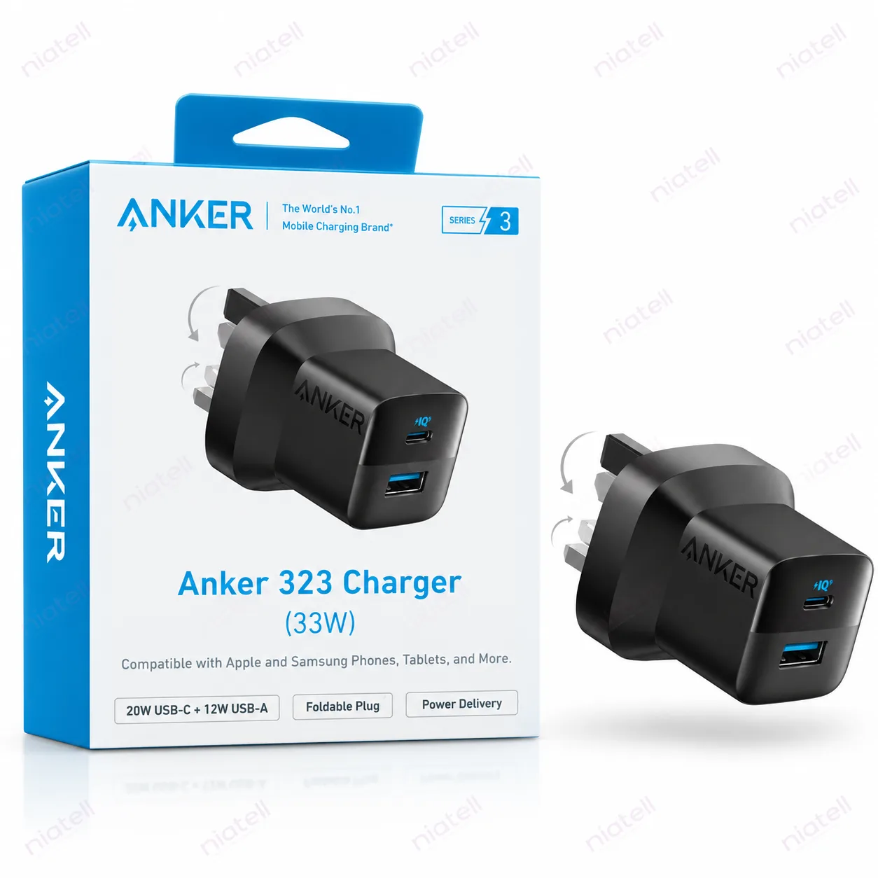 شارژر ۳۳ وات انکر مدل Anker 323 با کد A2331K11