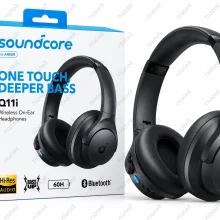 هدفون انکر Soundcore Q11i مشکی به همراه جعبه محصول