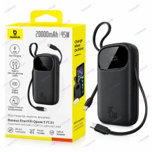 پاور بانک بیسوس مدل EnerFill Qpow 3 FC31 Cable(UC+IP) 20000mAh 45W