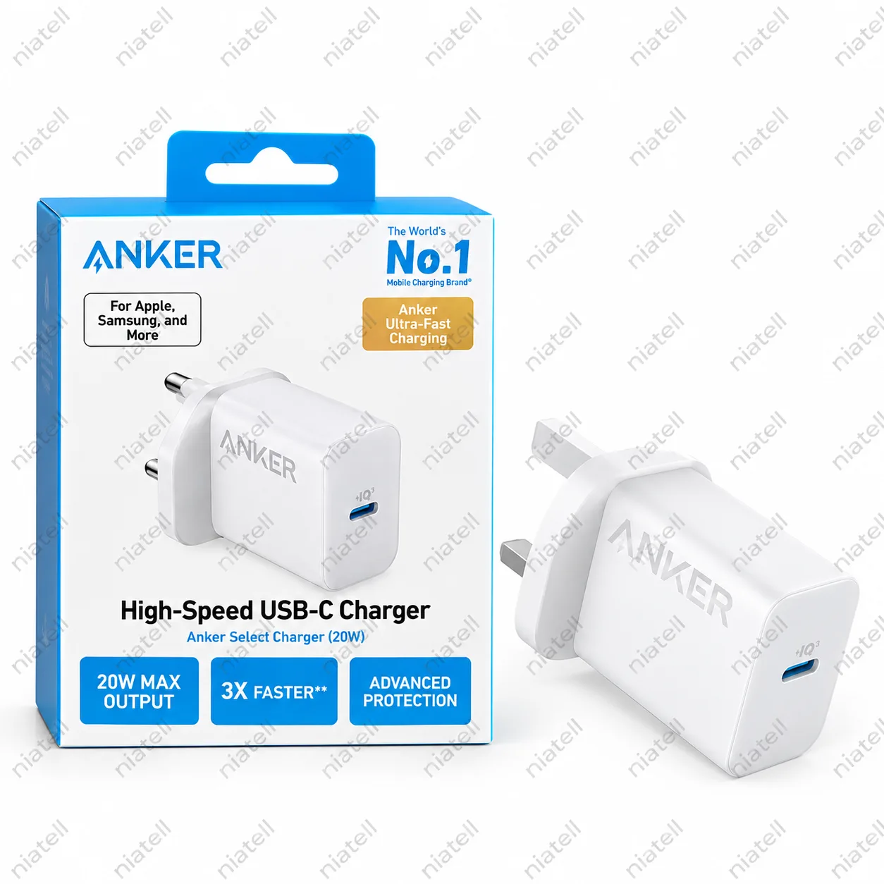 شارژر دیواری انکر Select 20W با درگاه USB-C